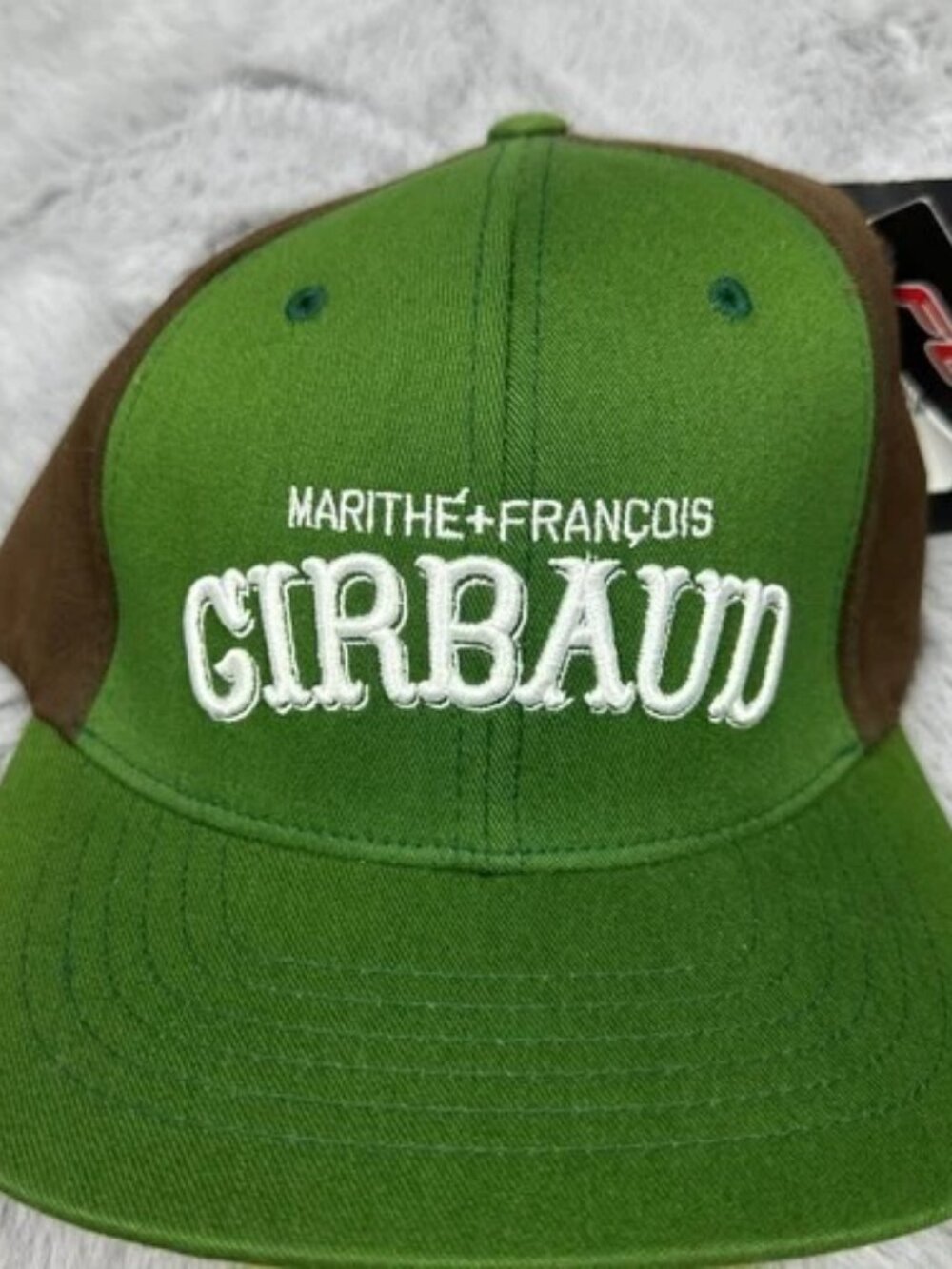 Marithe Francois Girbaud Flexfit Cap, Size S/M, Green/Brown, Vintage, NWT